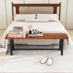 Costway 153Cm Dining Bench 3 Person Indoor Bench For Hallway Living Room - thumbnail 5