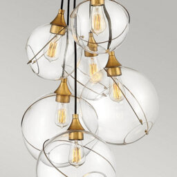 Luminosa Lighting Elstead Lisa Mcdennon By Hinkley Skye 6 Light Pendant Heritage Brass - thumbnail 3