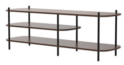 Nordlys Metal And Brown Wood Tv Stand Modern Design Style Living Room - thumbnail 2