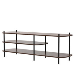 Nordlys Metal And Brown Wood Tv Stand Modern Design Style Living Room - thumbnail 1