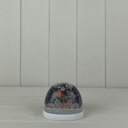 Multicolour Snow Globe With Santa And Reindeer