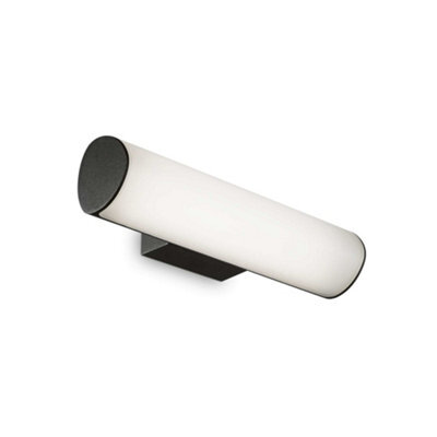 Ideal Lux Etere Integrated Led Bathroom Over Mirror Light Black 1350Lm 4000K Ip44