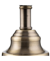 Lighting Supermarket Malham Small Touch Control Table Lamp With Ivory Pleated Shade - Green & Antique Brass - thumbnail 2