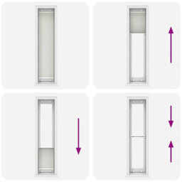 Walplus Pleated Blind Light Grey 45X200 Cm Fabric Width 44.4 Cm Polyester - thumbnail 7