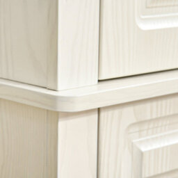 Wyld Haus Tokeri Tall Cream White Pantry Cabinet 4 Doors 2 Three-Tier Cabinets And Drawer 80W X 35D X 180H Cm - thumbnail 8
