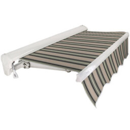 Sundaze 3.95X3M Half Cassette Electric Awning Retractable Garden Sun Shade Sail Canopy Multi-Stripe - thumbnail 3