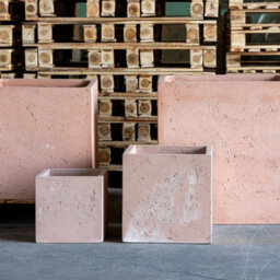 Jōbū Jobu Home - 85Cm Extra Large Square Planter For Trees And Feature Plants - 459L Cubrosa - Blushstone (Pink Beige) - thumbnail 2
