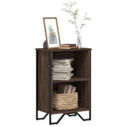 Berkfield Bookcase Brown Oak 50X31X74.5 Cm Engineered Wood