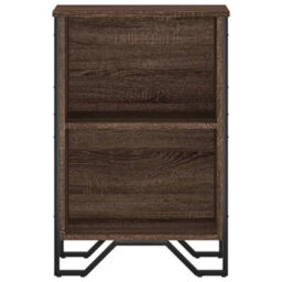 Berkfield Bookcase Brown Oak 50X31X74.5 Cm Engineered Wood - thumbnail 4