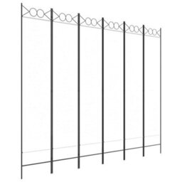 Walplus 6-Panel Room Divider White 240X200 Cm Fabric - thumbnail 2