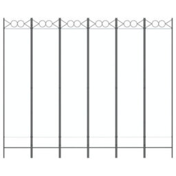 Walplus 6-Panel Room Divider White 240X200 Cm Fabric - thumbnail 3