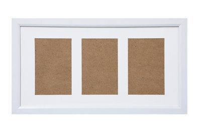 "Arpan Mdf Multi Aperture Photo Frame 3 Aperture 6X4 Or 4X6"" White" - image 1
