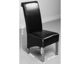 That's Furniture Oregon Round Oak Dining Table And 4 Chairs Dining Set With Montana Brown Leather Chairs - thumbnail 9