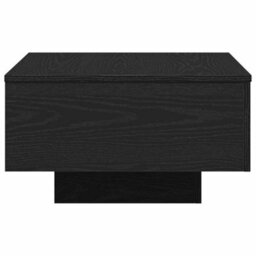 Berkfield Black Oak Coffee Table 55X55X31 Cm Made From Engineered Wood - thumbnail 7