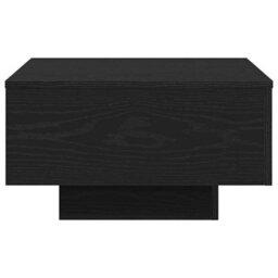 Berkfield Black Oak Coffee Table 55X55X31 Cm Made From Engineered Wood - thumbnail 6