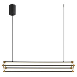 Luminosa Lighting Luminosa Kayson 104Cm Pendant Ceiling Light Matt Black Led 3000K - thumbnail 3