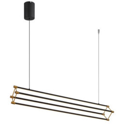 Luminosa Lighting Luminosa Kayson 104Cm Pendant Ceiling Light Matt Black Led 3000K