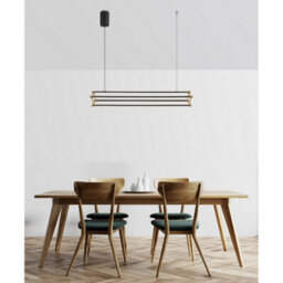 Luminosa Lighting Luminosa Kayson 104Cm Pendant Ceiling Light Matt Black Led 3000K - thumbnail 6