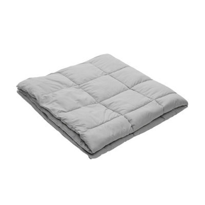 Living And Home Small Double Down Alternative Quilted Duvet Insert With Corner Tabs Cozy Warm And Soft Grey 200 X 200Cm Without Duvet Cover - image 1