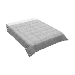 Living And Home Small Double Down Alternative Quilted Duvet Insert With Corner Tabs Cozy Warm And Soft Grey 200 X 200Cm Without Duvet Cover - thumbnail 3