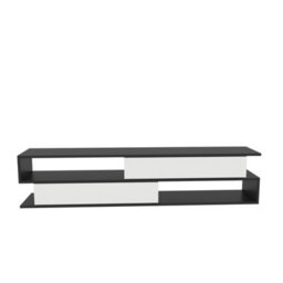 Decorotika Cortez Tv Stand Tv Unit For Tv's Up To 72 Inch Anthracite And White - thumbnail 4