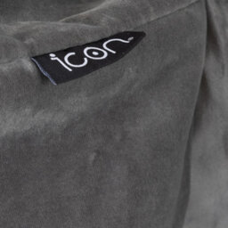 icon Dolce Velvet Xl Bean Bag Sofa & Lounger Set Grey Bean Bag Chair - thumbnail 6