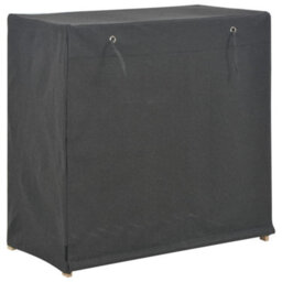 Berkfield Shoe Cabinet With Cover Grey 79X40X80 Cm Fabric - thumbnail 3