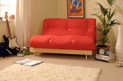 Comfy Living 4Ft Futon Set In Red - image 1