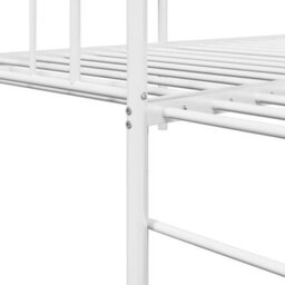 Walplus Daybed Frame With Headboard White 90 X 200 Cm Steel - thumbnail 9