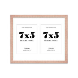 12X10 Inch 2 Opening Photo Collage Frame, Display Two 7X5 Inch Photos, Multi Aperture Family Picture Frame, Bronze - thumbnail 2