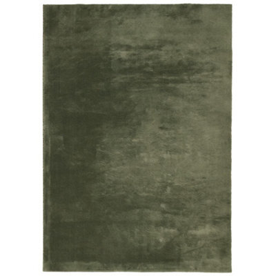 Berkfield Modern Rug Huarte Short Pile Soft And Washable Forest Green 160X230 Cm