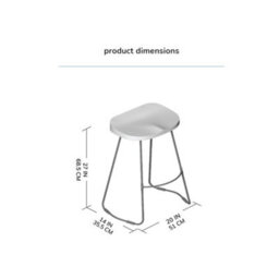 MH London Lara Set Of Two Saddle Seat Kitchen & Breakfast Counter Bar Stools - Walnut - thumbnail 7