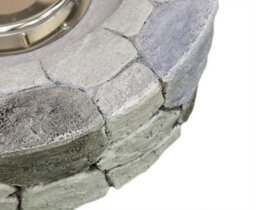 Homeology Fireology Kaluya Grey Lavish Garden Outdoor Fire Pit With Eco-Stone Finish Fully Assembled - thumbnail 8