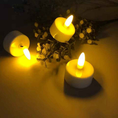 6Pcs Led Flameless Tea Light Candles Battery Powered For Home Wedding Party Decor - image 1