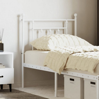 Berkfield Metal Headboard White 75 Cm - image 1