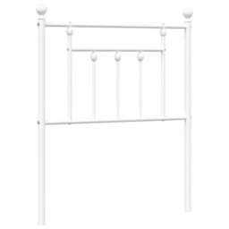 Berkfield Metal Headboard White 75 Cm - thumbnail 2
