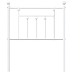 Berkfield Metal Headboard White 75 Cm - thumbnail 4