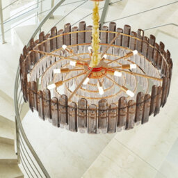 Vrygle Heavy Duty Crystal Ceiling Light 80Cm Round Large Chandelier Hotel Stair Light - thumbnail 6
