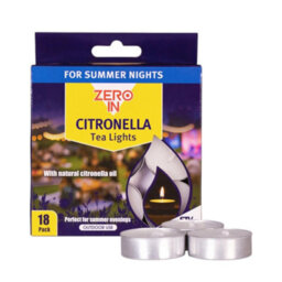 Zero In Stv Citronella Tealight Candles 18-Pack Outdoor Patio & Garden Tealights With Citronella Scent 2-3 Hour Burn - thumbnail 1