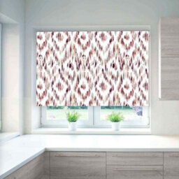 Lister Cartwright Charvak Watercolour Design Blackout Roller Blinds Easy Fit Child Safety Included (Rice, 120 X140 Cm) - thumbnail 3