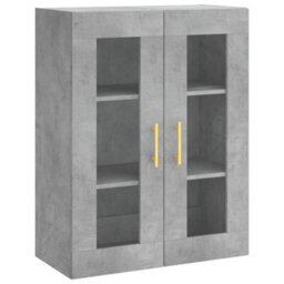 Berkfield Highboard Concrete Grey 69.5X34X180 Cm Engineered Wood - thumbnail 5