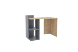 Computer Desk Shefa Line Iris Anthracite - Gold Craft Oak - thumbnail 3