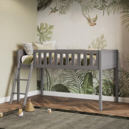 Flair Bea Shorty Wooden Midsleeper Cabin Bed (75X175Cm) - Grey - thumbnail 1