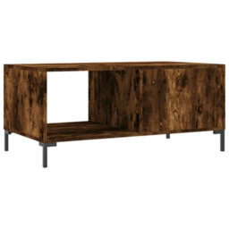 Berkfield Coffee Table Smoked Oak 90X50X40 Cm Engineered Wood - thumbnail 8