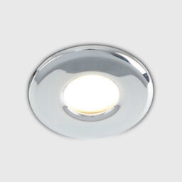 Valuelights Downlight Ip65 Chrome Ceiling Light Fitting 6 Pack With Cool White Bulbs - thumbnail 2