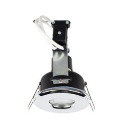 Valuelights Downlight Ip65 Chrome Ceiling Light Fitting 6 Pack With Cool White Bulbs - thumbnail 1