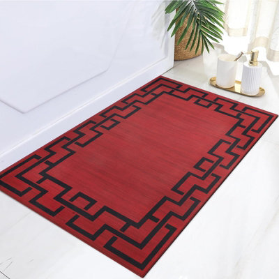 Oxford Homeware Printed Rug, Non-Slip Pet Friendly, Area Rugs And Floor Rug, (Lexi, 60X110Cm)