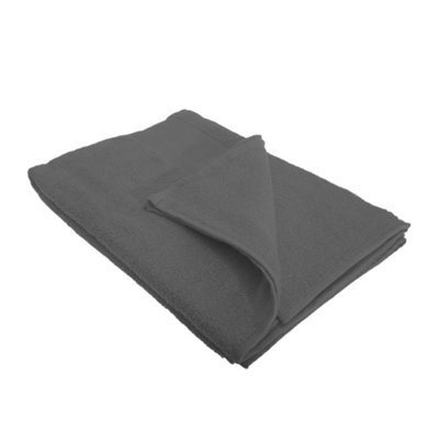 Sols Island 70 Bath Towel (70 X 140Cm) Dark Grey (One)