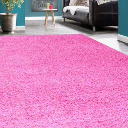 "Bravich Pink Thick Shaggy Rug - California - 140X200Cm (4'6"" X 6'6"")" - thumbnail 3