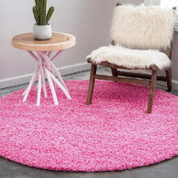 "Bravich Pink Thick Shaggy Rug - California - 140X200Cm (4'6"" X 6'6"")" - thumbnail 6